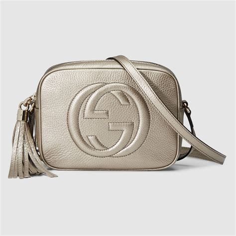 gucci gold soho disco bag